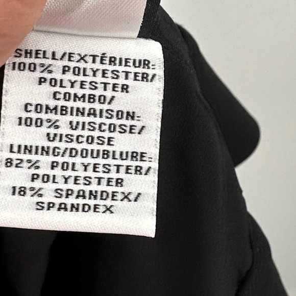 Diane von Furstenberg Elley Mini Skirt Wave Lace Lined Front Pocket Black Size 4 - Picture 6 of 7